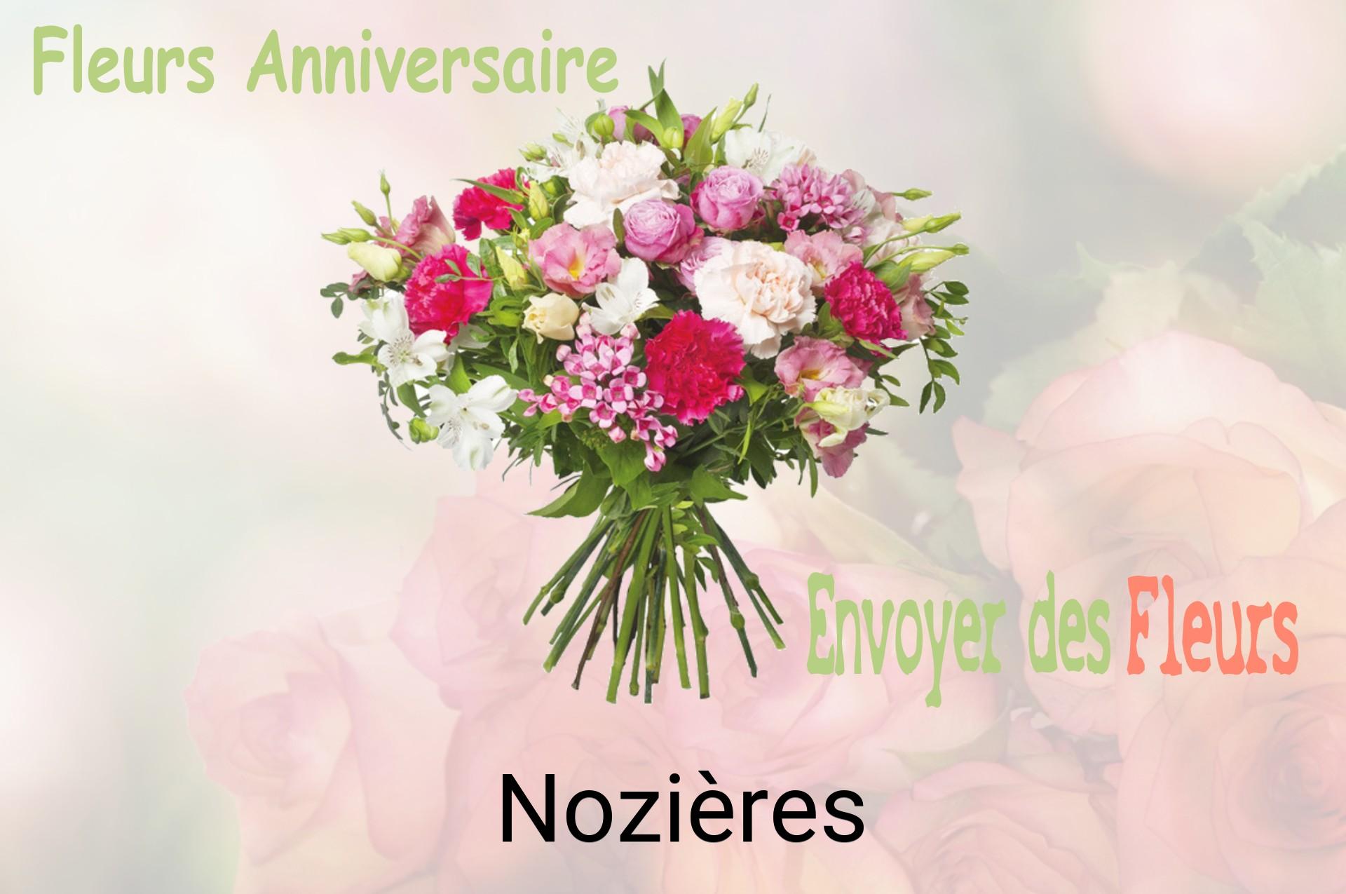 Bouquet de fleurs d’anniversaire livré à Nozières