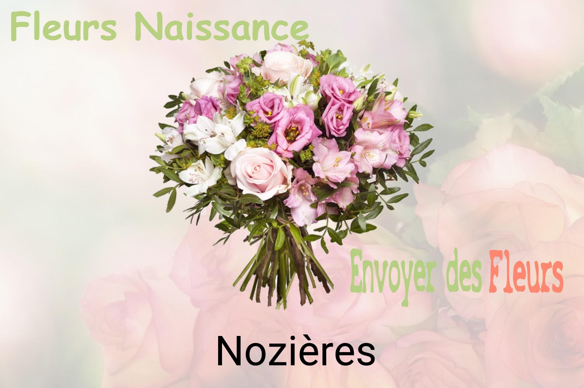 Bouquet de fleurs de naissance livré à Nozières
